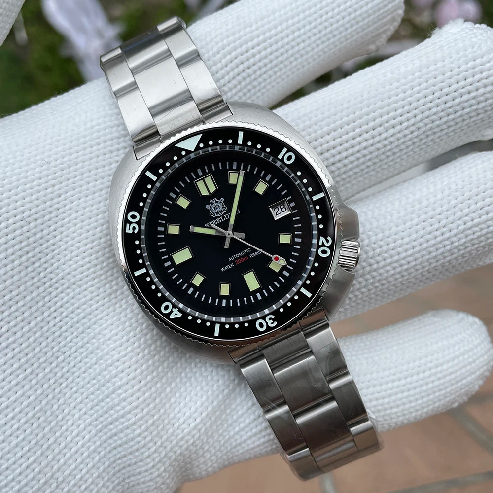 SD1970 Steeldive Brand 200M Waterproof Sapphire Glass 44MM Men NH35 Dive Watch with Ceramic Bezel