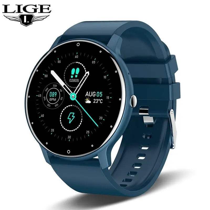 LIGE Women Smart band Watch Real-time Weather Forecast Activity Tracker Watches Heart Rate Monitor Sports Ladies Smart Watch Men