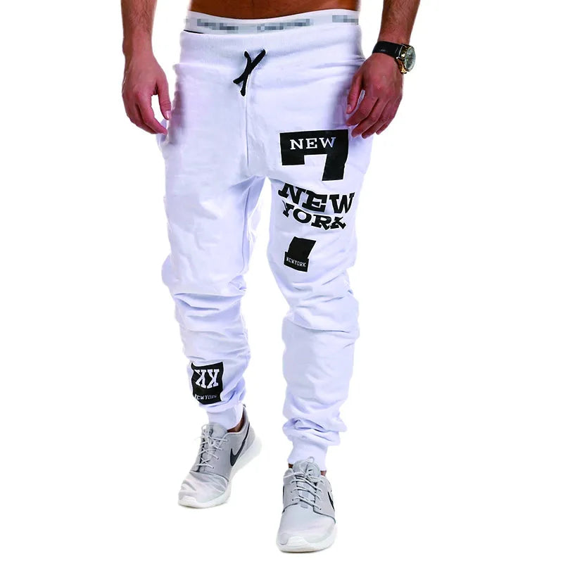 Men's Jogger Sweatpants: Elastic Waist with Letter Graphic Prints, Casual Hip Hop Style for Daily Wear, Sports, and Outdoor Activities - Gray, Blue, Black - 10 Colors