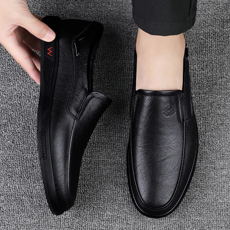 CLOHOO brand special edition two layer cowhide rubber sole handmade shoes business casual leather shoes men