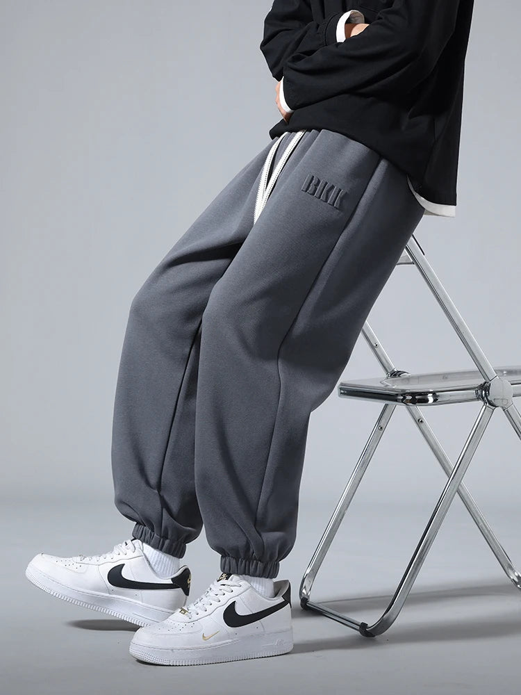 Men's Jogger Cotton Sweatpants: Big Size 8XL 7XL 6XL, Sports Baggy Pants with String Banding, Hip Hop Loose Harem Trousers - 4 Colors