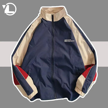 Men's Patchwork Windbreaker Hip Hop Varsity Jacket (3 Colors)