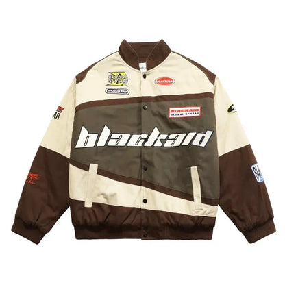 Unisex American retro hip-hop Y2K loose street racing clothing jacket (18 Options)