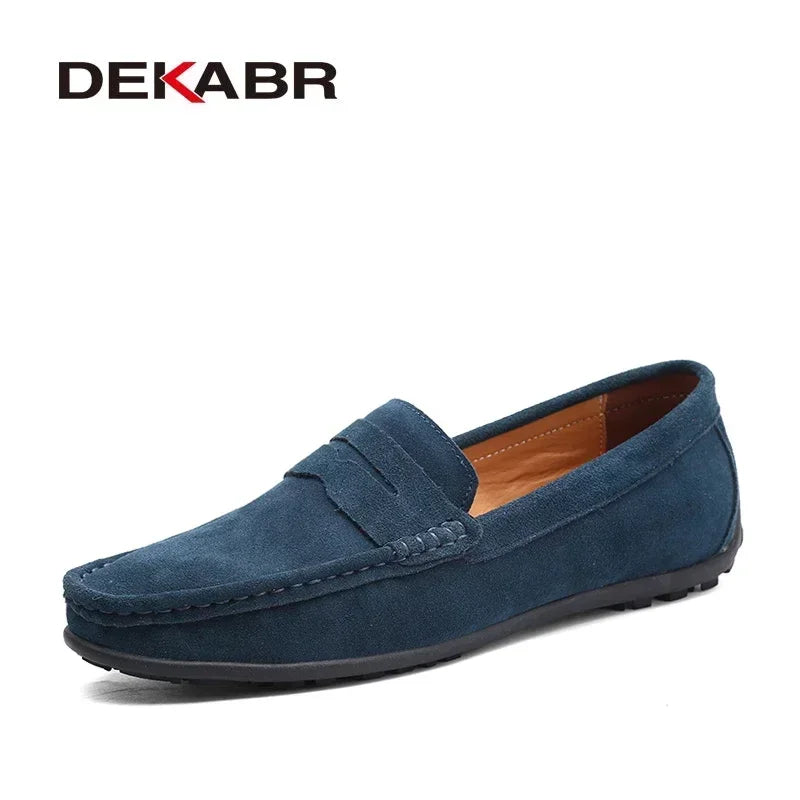 DEKABR Brand Spring Summer Hot Sell Moccasins Men Loafers High Quality Genuine Leather Shoes Men Flats Lightweight Driving Shoes - Collection 1