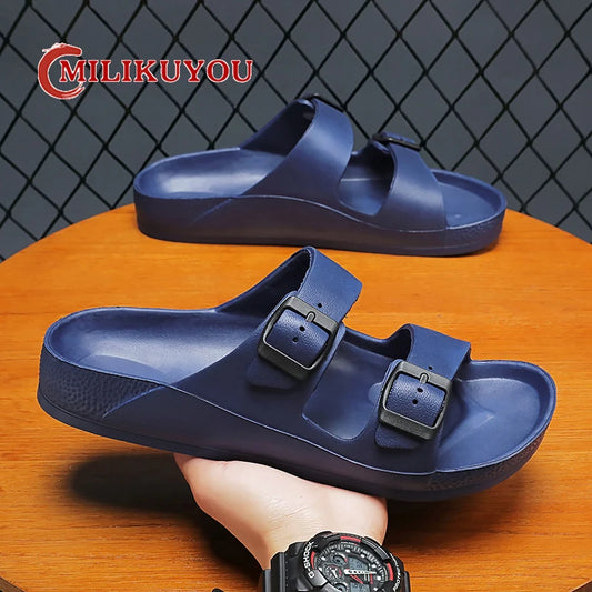 Brand Women Men Slippers Soft Sandals Women Beach Casual Shoes EVA Slides Original Men Flip-flop Summer 2023 Summer Men's Sandal