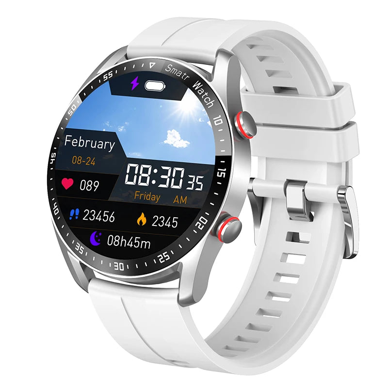 2024 New Smart Watch Men 1.5 inch Full Touch Screen Bluetooth Call Business Man Watches Fitnes Sports Smartwatch For Android IOS