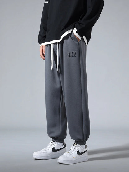 Men's Jogger Cotton Sweatpants: Big Size 8XL 7XL 6XL, Sports Baggy Pants with String Banding, Hip Hop Loose Harem Trousers - 4 Colors