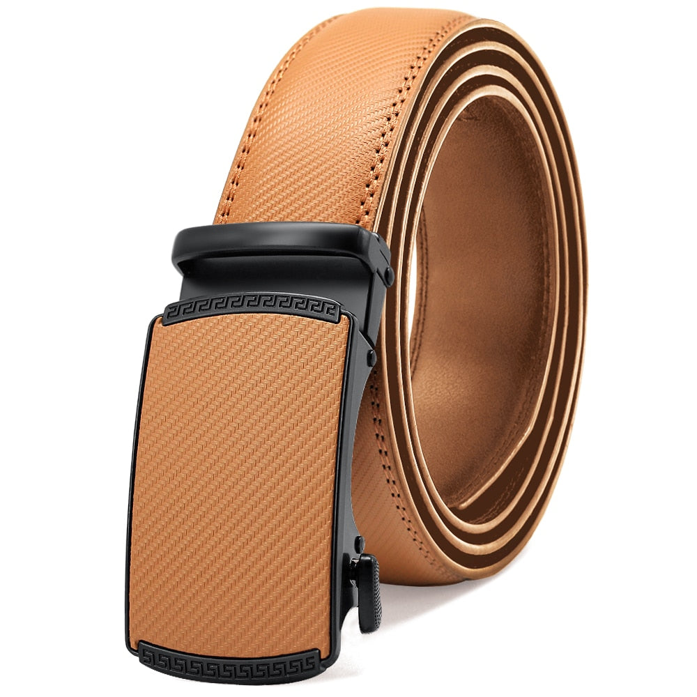 Mens Automatic Genuine Leather Leisure Fashion Ratchet Belt - Collection 1 (20 Styles)