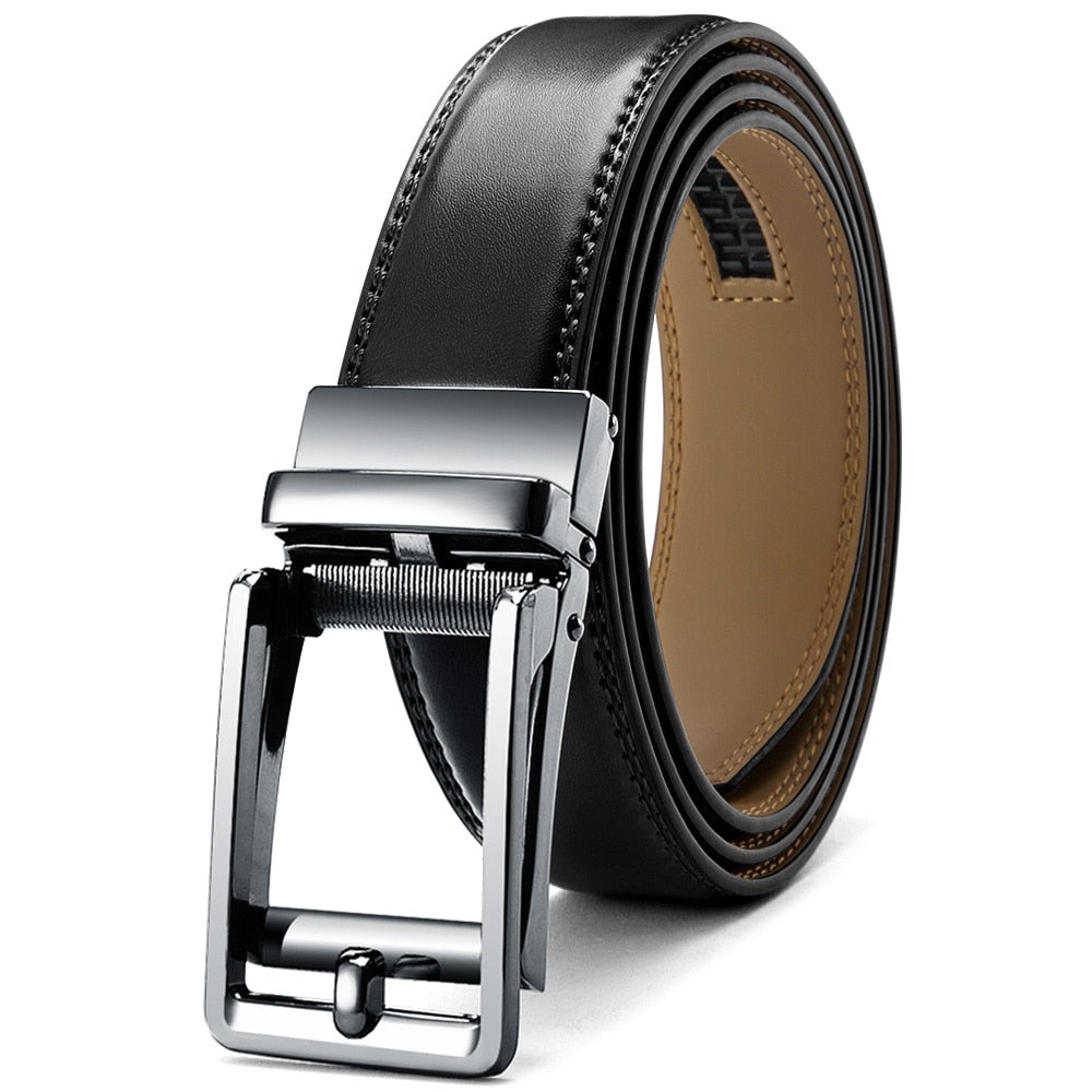 Mens Automatic Genuine Leather Leisure Fashion Ratchet Belt - Collection 1 (20 Styles)