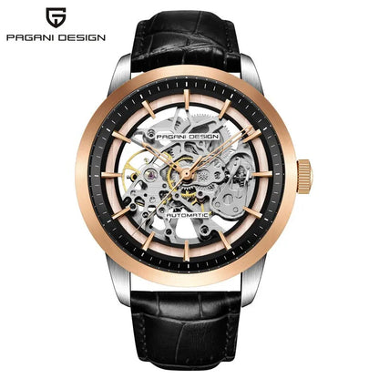 2024 PAGANI DESIGN New Men Luxury Automatic Mechanical Watch Stainless Steel Waterproof Sports Leather Watch Relogio Masculino