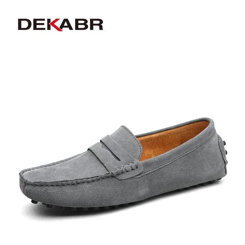 DEKABR Brand Spring Summer Hot Sell Moccasins Men Loafers High Quality Genuine Leather Shoes Men Flats Lightweight Driving Shoes - Collection 1