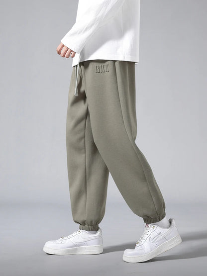 Men's Jogger Cotton Sweatpants: Big Size 8XL 7XL 6XL, Sports Baggy Pants with String Banding, Hip Hop Loose Harem Trousers - 4 Colors