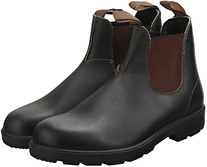 Retro Leather Ankle Boots Men Chelsea Boot Casual Platform Shoes Man  Spring Winter Slip on Couples Booties Handmade Plus Size