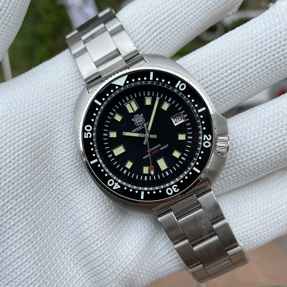 SD1970 Best Seller Steeldive Brand 44MM Sapphire Glass Ceramic Bezel Insert Luminous Men NH35 Dive Watch with Ceramic Bezel