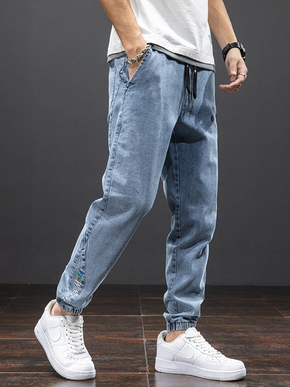 Men's Jogger Baggy Streetwear Denim Jogger Cargo Jeans (3 Colors)