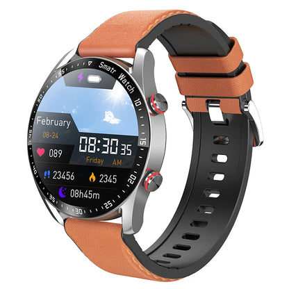 ECG+PPG Bluetooth Call Smart Watch for Men: Laser Health Monitoring, Blood Pressure, Fitness, Sports Watch, Waterproof Smartwatch with Box.