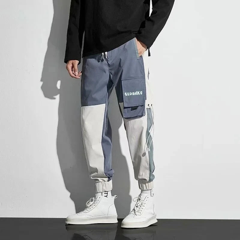 Men's Cargo Pants: Casual Hip Hop, Multiple Pockets, Streetwear Ribbons, Techwear Sweatpants - Collection 2 (15 Colors)