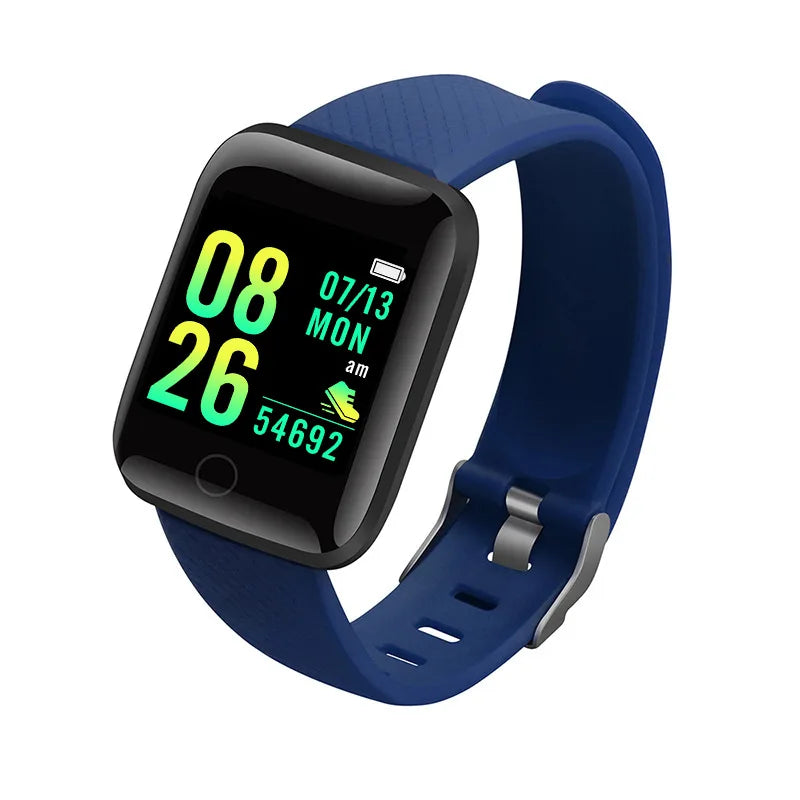 116Plus D13 Y68 Smart Watch: Sport Wristband with Heart Rate Monitor, Running Fitness Tracker, Message Alerts, Smartwatch for Men & Women