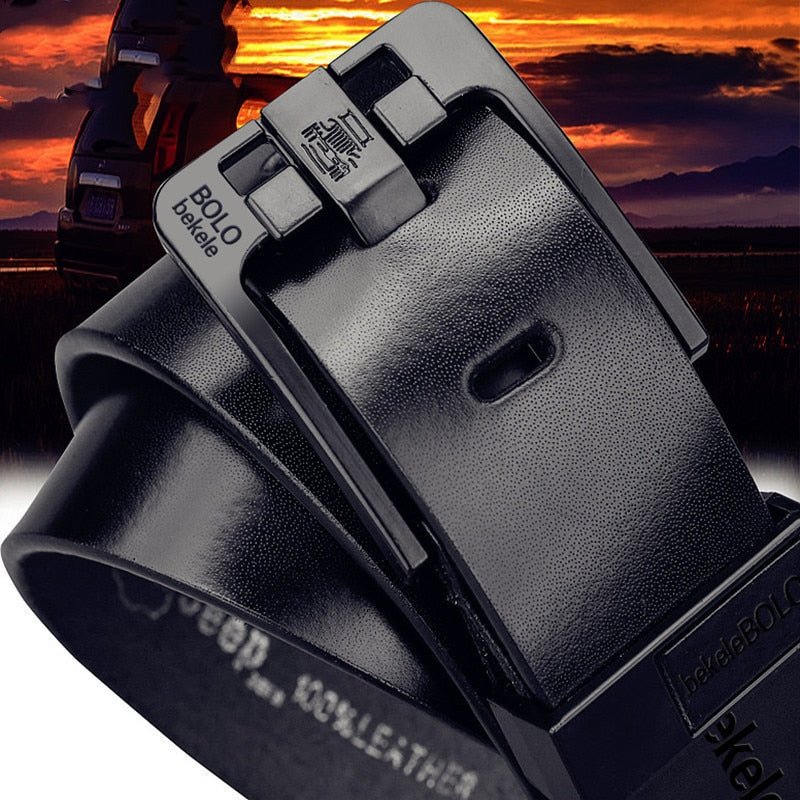 Men's Genuine Leather Fashion alloy luxury business belt - Collection 1 (11 Styles)