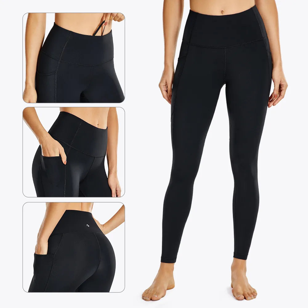 Women's Elastic Slim High Waisted Yoga Pants - Collection 3 in 13 Vibrant Colors