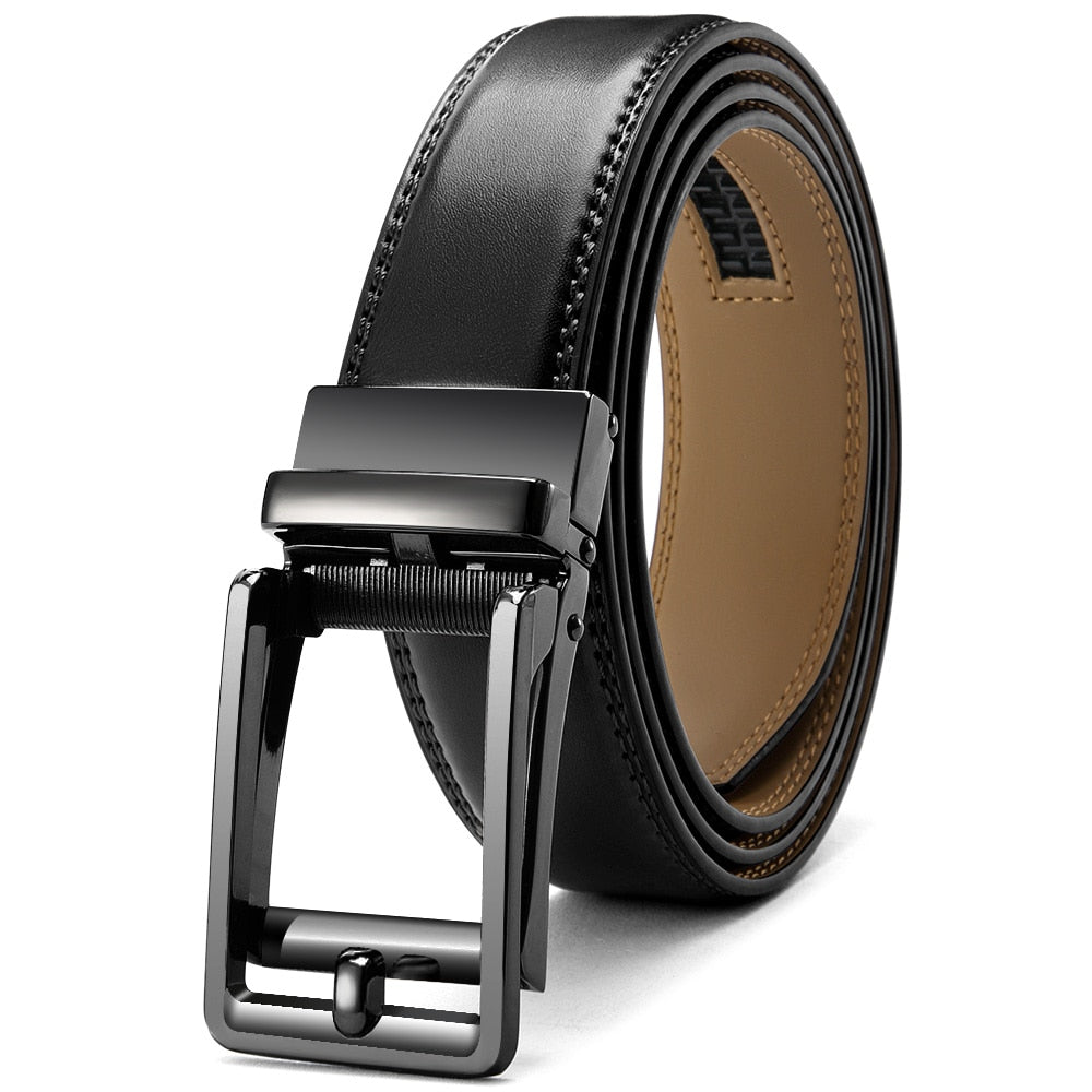 Mens Automatic Genuine Leather Leisure Fashion Ratchet Belt - Collection 1 (20 Styles)