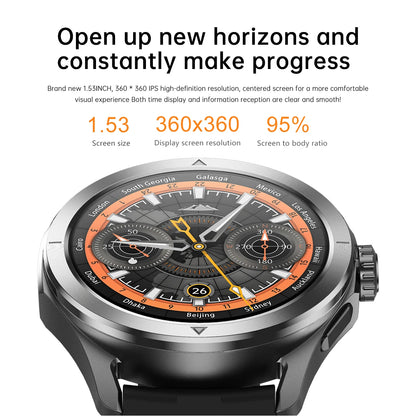 For Xiaomi S4 Ultra Outdoor Sports Smart Watch Men AMOLED Screen NFC GPS Compass Heart rate Waterproof Bluetooth Call SmartWatch