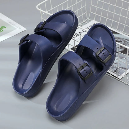 Brand Women Men Slippers Soft Sandals Women Beach Casual Shoes EVA Slides Original Men Flip-flop Summer 2023 Summer Men's Sandal