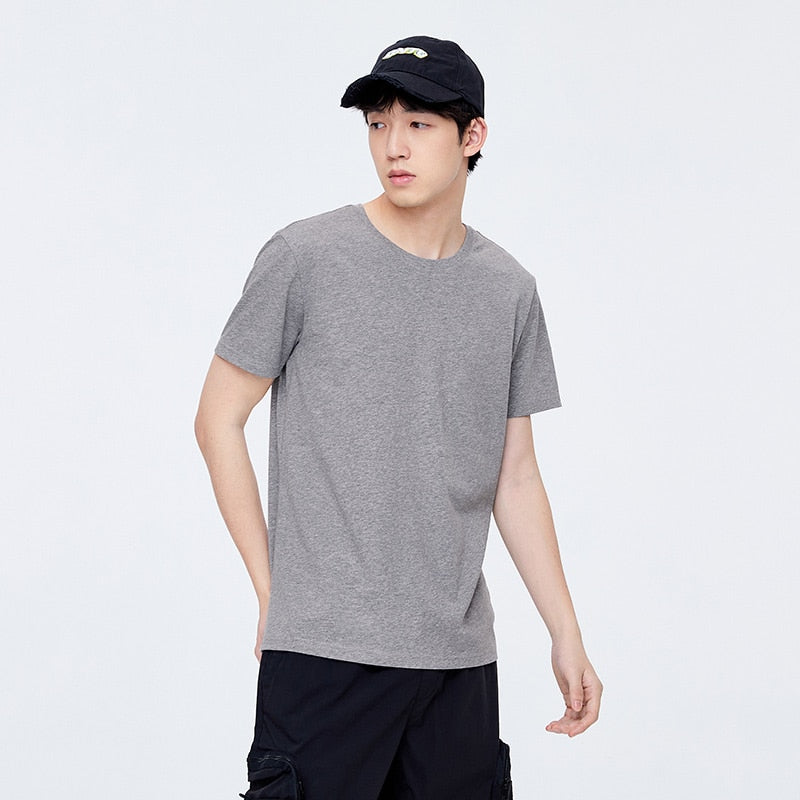 Men's Cotton simple o neck stretch solid casual cool T-Shirt - Collection 2 (8 Colors)