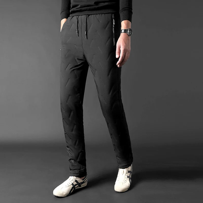 Winter Sweatwear Men: Plush Thick Fleece Sweatpants, Lambswool Thermal Windproof Casual Pants - 5 Colors