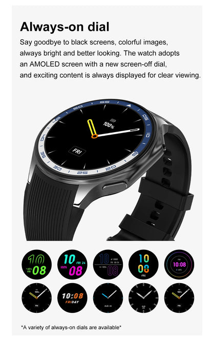 2024 New For OPPO Watch X Smart Watch 4G Memory Music Video Bluetooth Call IP68 Waterproof AMOLED Smartwatch For TWS Earphones ﻿