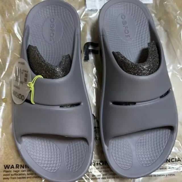 OOFOS NEW Sandals - Lightweight Recovery Shoes Slippers Men Women Soft Bottom Indoor Home Slides Sandals Light Beach Shoe