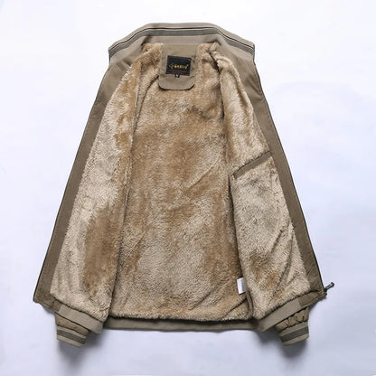 Men's Cotton-Fleece Tactical Vintage Military Warm Bomber Jacket (3 Colors)