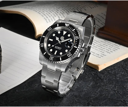 San Martin New 40mm Water Ghost Diver Watch Men Luxury Business NH35 Automatic Mechanical Watch Sapphire Waterproof 200m SN0017