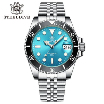 SD1953 Steeldive Brand 2022 Men Mechanical Wristwatch 41mm Stainless Steel Men Watch NH35 Sapphire Glass Men Watches reloj