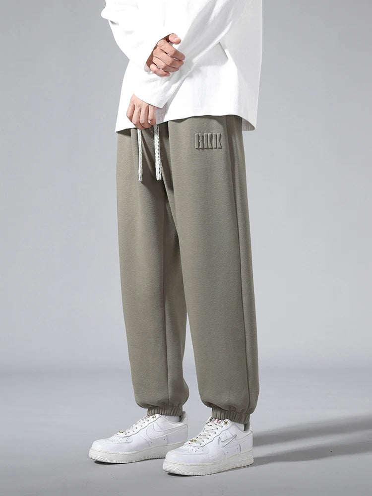 Men's Jogger Cotton Sweatpants: Big Size 8XL 7XL 6XL, Sports Baggy Pants with String Banding, Hip Hop Loose Harem Trousers - 4 Colors