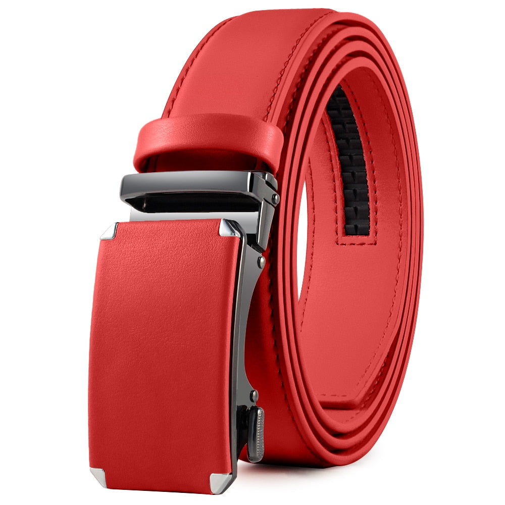 Mens Automatic Genuine Leather Leisure Fashion Ratchet Belt - Collection 1 (20 Styles)