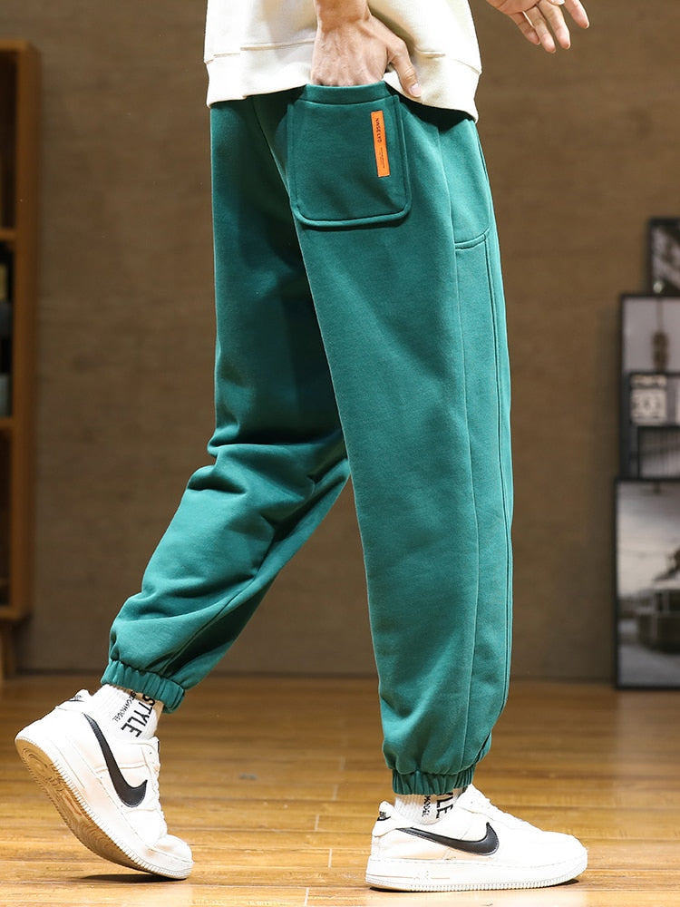 Men's Baggy Joggers Fashion Letter Hip Hop Streetwear Cotton Loose Sweatpants (4 Colors)