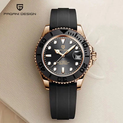 PAGANI DESIGN 2024 New NH35 Movement Ceramic Bezel Men Mechanical Wristwatches Fashion Sapphire Glass Diving Automatic Watches