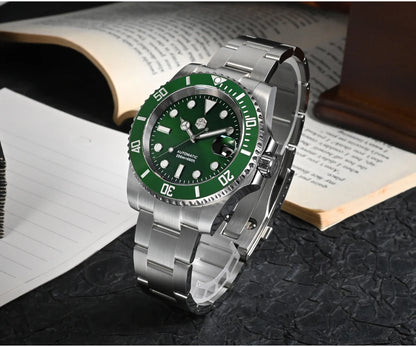 San Martin New 40mm Water Ghost Diver Watch Men Luxury Business NH35 Automatic Mechanical Watch Sapphire Waterproof 200m SN0017