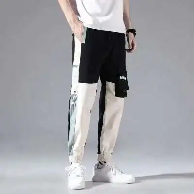 Men's Cargo Pants: Casual Hip Hop, Multiple Pockets, Streetwear Ribbons, Techwear Sweatpants - Collection 2 (15 Colors)