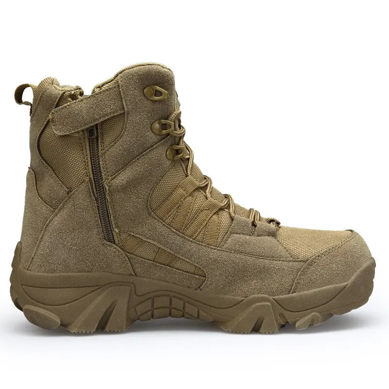 Men's Tactical Boots: Army Military Desert Waterproof Work Safety Shoes - Climbing Hiking Ankle Outdoor Boots for Men, Available in 2 Colors