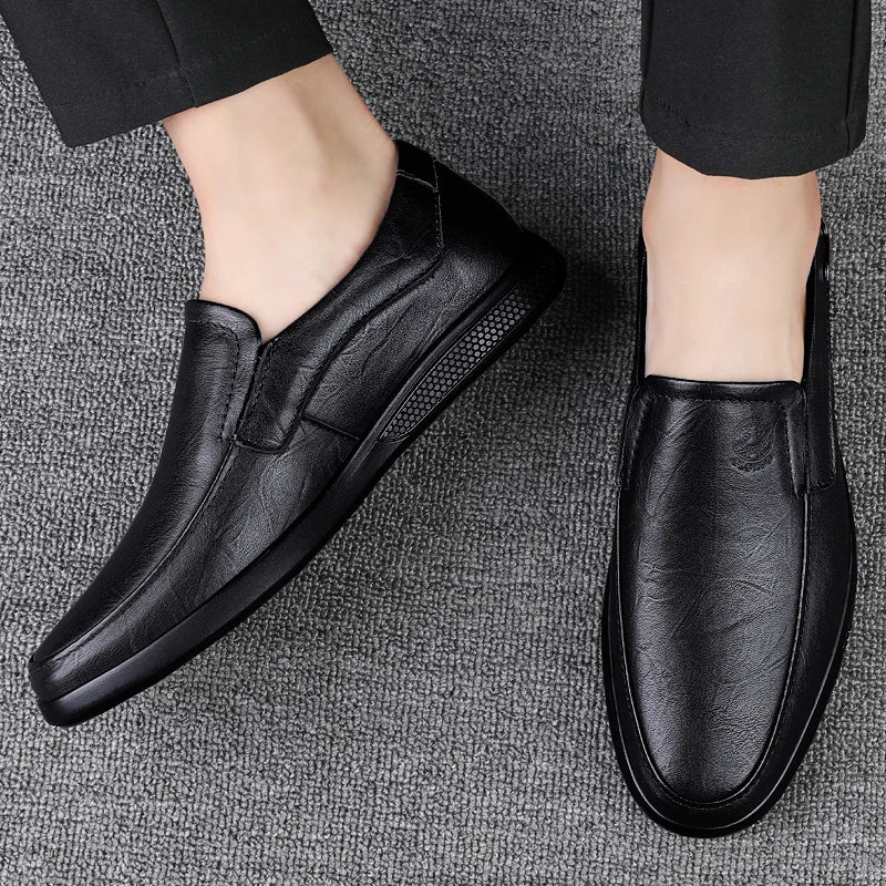 CLOHOO brand special edition two layer cowhide rubber sole handmade shoes business casual leather shoes men