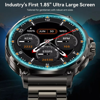 For Huawei Xiaomi GPS Track Smart Watch Men 1.85-Inch HD AMOLED Screen 710 Mah Battery Sport Bluetooth Call Smartwatch New