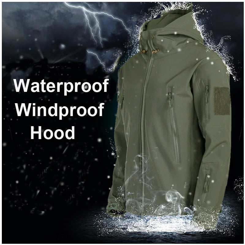 Men's Tactical Elastic Windproof&Waterproof fleece lined Tracksuit Set & Separates - (12 Options)