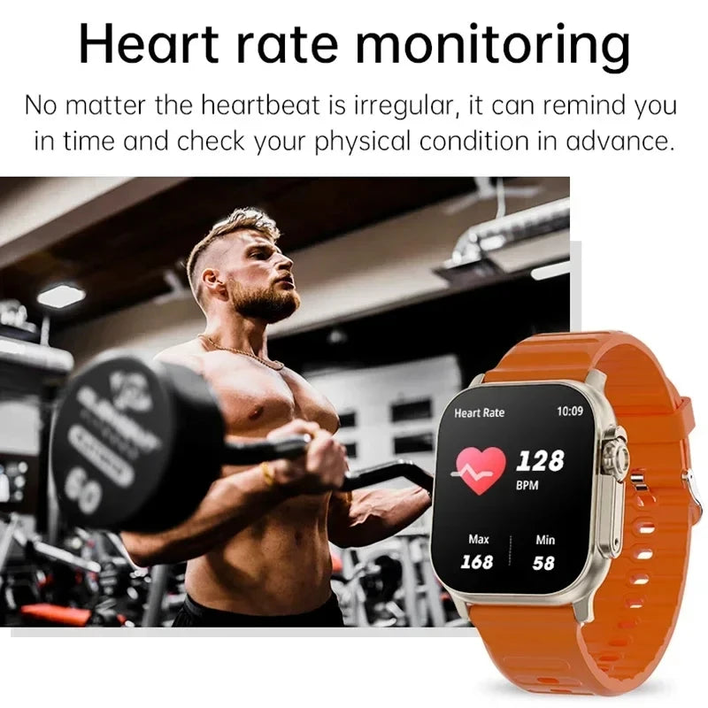 T900Ultra Smartwatch: Bluetooth Talk, Message Alerts, Heart Rate Monitor, Sports Watch for Android & iOS, Smartwatch for Men & Women