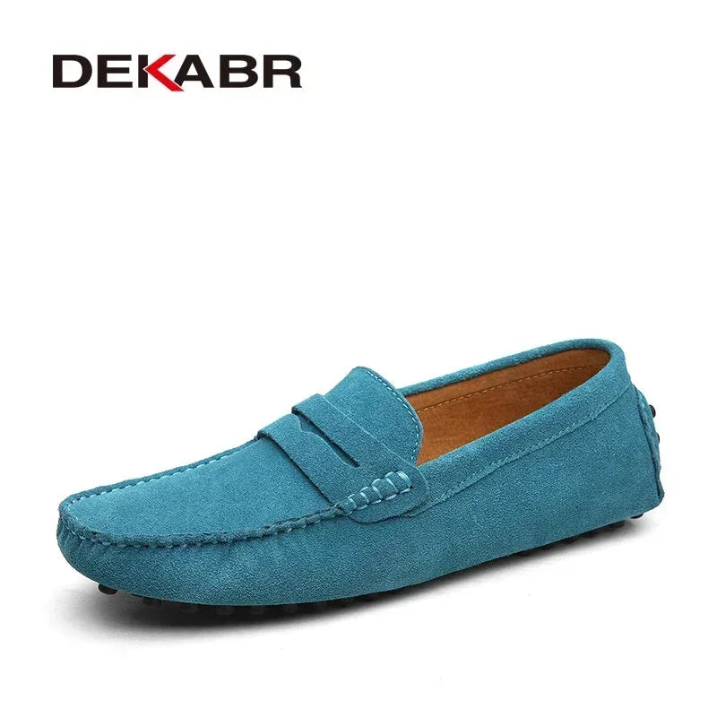 DEKABR Brand Spring Summer Hot Sell Moccasins Men Loafers High Quality Genuine Leather Shoes Men Flats Lightweight Driving Shoes - Collection 1