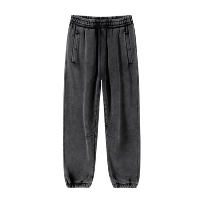 Men's Fleece Batik Sweatpants: Warm Tie-Dye Casual Pants with Elastic Waist, Cozy Winter Joggers, and Streetwear Style - 8 Colors