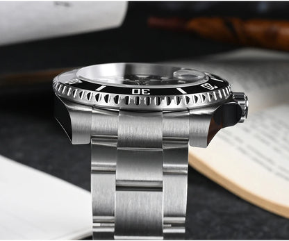 San Martin New 40mm Water Ghost Diver Watch Men Luxury Business NH35 Automatic Mechanical Watch Sapphire Waterproof 200m SN0017