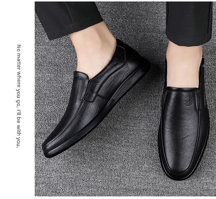 CLOHOO brand special edition two layer cowhide rubber sole handmade shoes business casual leather shoes men