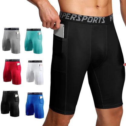Men's Compression Shorts: Summer Sportswear Training Tights for Gym Fitness - Available in 6 Colors